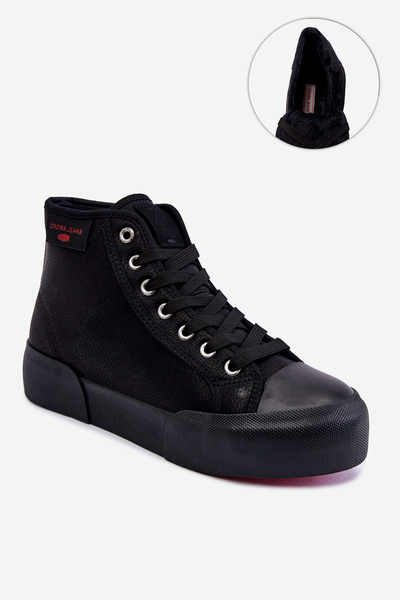 Dámské vysoké tenisky Cross Jeans KK2R4055C Černe