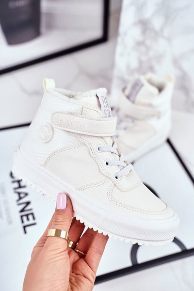 Dětská Zateplená Sportovní Obuv Big Star GG374041 Bílé 