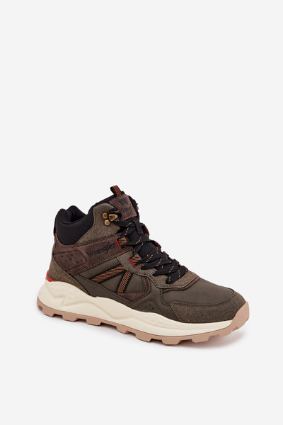 Pánské turistické boty WRANGLER WEST MEN MID 20253027 tmavozelené