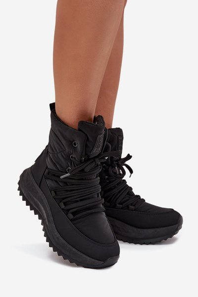 Dámské Sněhule Na Zip Big Star SS274059 Černé