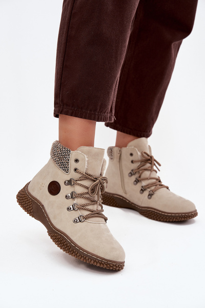 Zateplené boty Traperky Dámské Světle béžové Zenaya