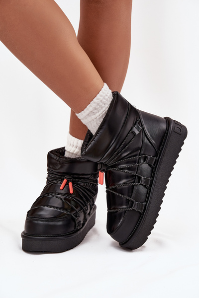 Dámské sněhule na platformě DFranklin DFSH370020 Černé