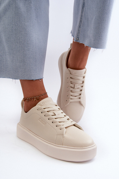 Lehké dámské tenisky Big Star NN274321 Memory Foam System Beige