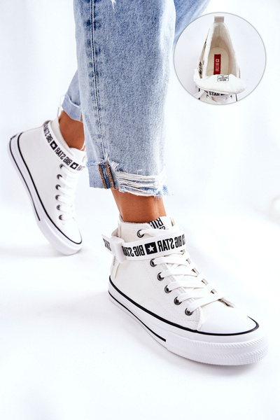 Tenisky na Vysokém Podpatku Big Star GG274027 Bile