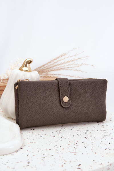 Dámská peněženka z ekokůže Velká šedá Gilessa