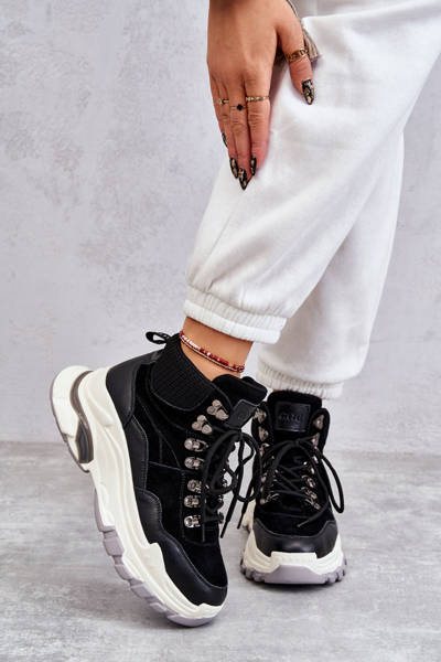 Dámská vysoká sportovní obuv GOE KK2N4098 Černe