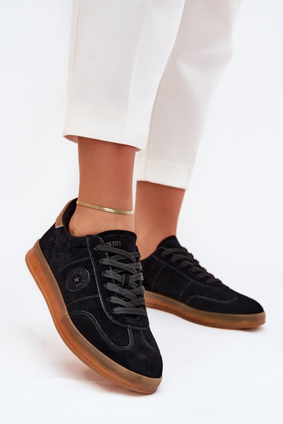 Semišové Dámské Tenisky Big Star RR274851 HI-POLY SYSTEM Černé