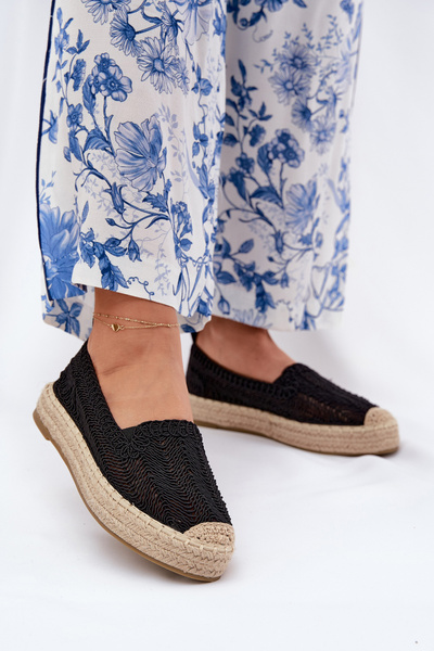 Dámské Espadrilky Na Platformě Vinceza 17392 Černé