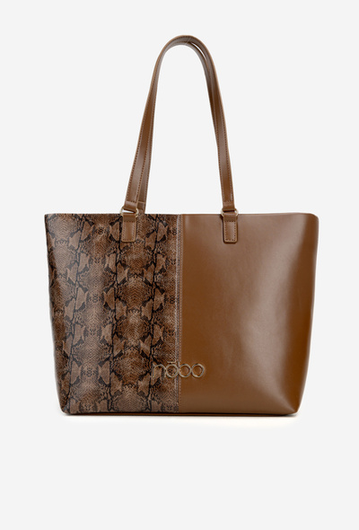 Kabelka Shopper Zvířecí Vzor NOBO BAG5740-M17 Hnědá