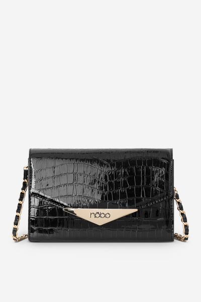 Malá vizitní kabelka s zvířecím vzorem NOBO NBAG-R3040-C020 Černá