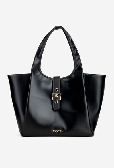 Shopper taška s přezkou NOBO BAG6010-020 Černá