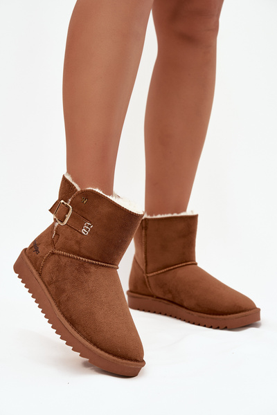 Dámské sněhule s přezkou Wrangler 20253091.37B Camel