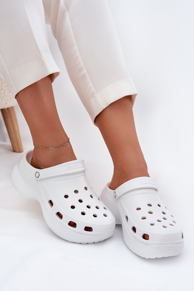 Dámské Pěnové Pantofle Na Masivní Podešvi Big Star RR274A119 Bílé