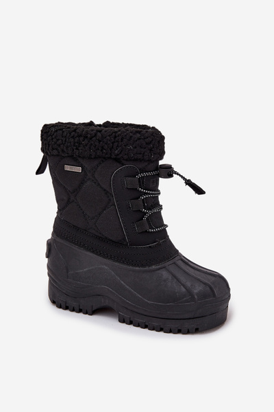 Zateplené dětské sněhule na zip Big Star OO374073 Černé