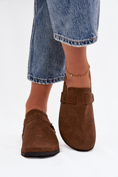 Dámské pantofle a na platformě s přezkou Selio