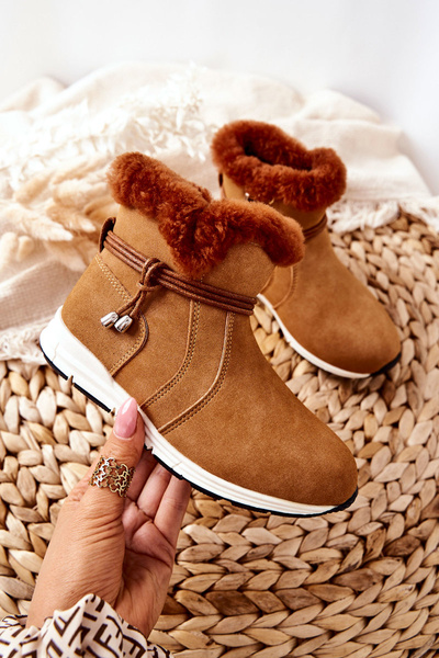 Dětské Sněhule zateplené Big Star BB374058BS Camel 
