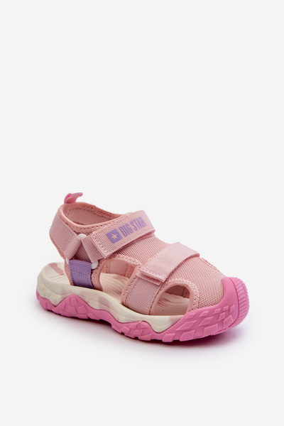 Dětské sandály na suchý zip Big Star NN374238 Růžové