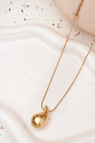 Náhrdelník Na Žíji S Přívěskem Slza Zlato