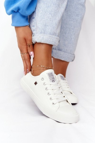 Dámské Kozene Tenisky Big Star Bílé V274869