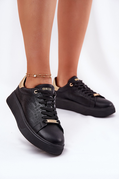 Dámské Sneakersy Z Eko Kůže Big Star RR274257 Černé