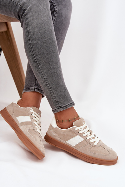 Semišové dámské tenisky Vinceza 14029 Béžové