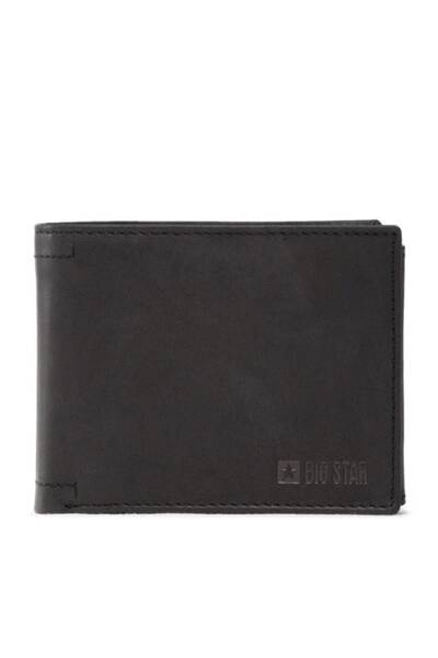 Mužská kožená peněženka Big Star KK675001 Černá