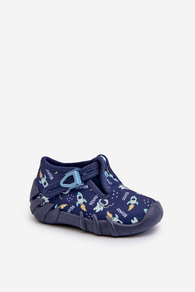 Pohodlné dětské pantofle BEFADO 110N482 modré