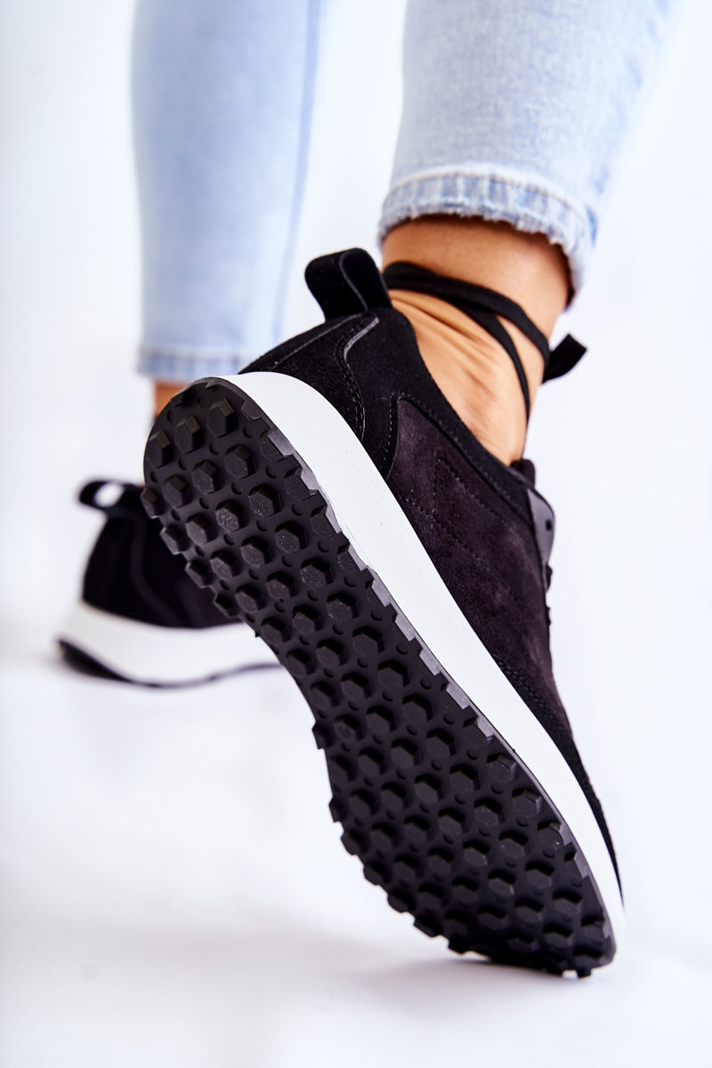 Dámské semišové boty černé Nayla | Módní a obuv