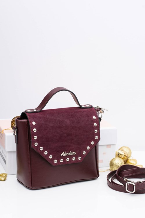 Burgundy Women Elegant Coffer Bag
