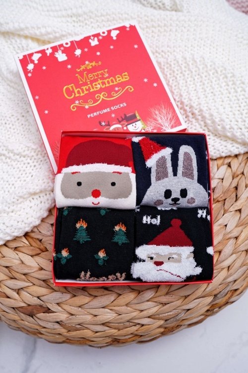 Dámské aromatické ponožky Sada 4 Párů Vánoční COSAS A3