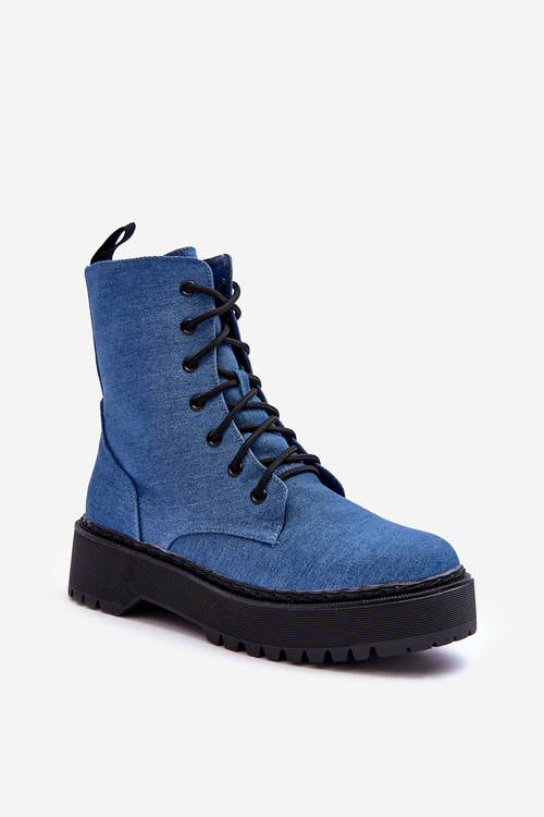 Dámské boty Workery modré Teflorna