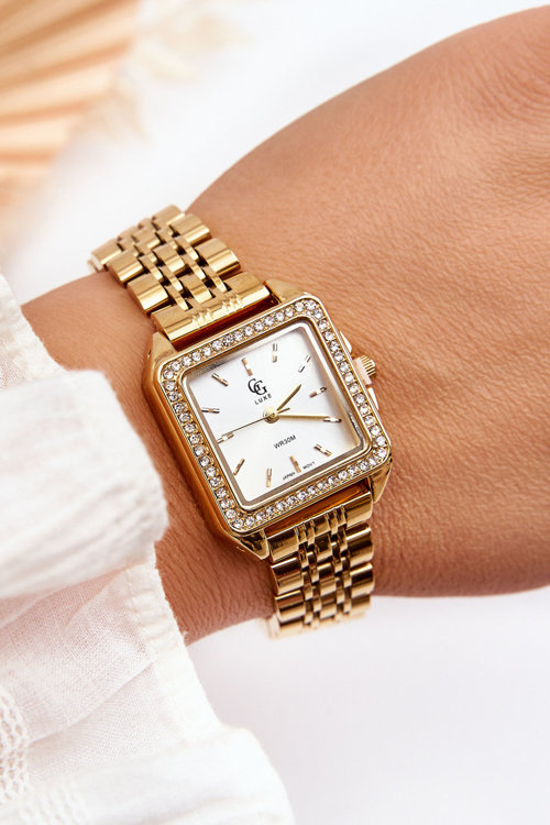 Dámské vodotěsné hodinky GG Luxe Gold Zirconia