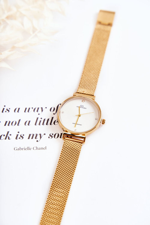 Dámské vodotěsné hodinky Giorgio & Dario se náramkem zlaty
