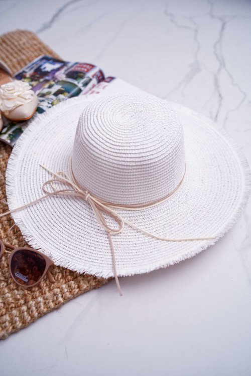 Dámský slaměný klobouk bílý La Madrid