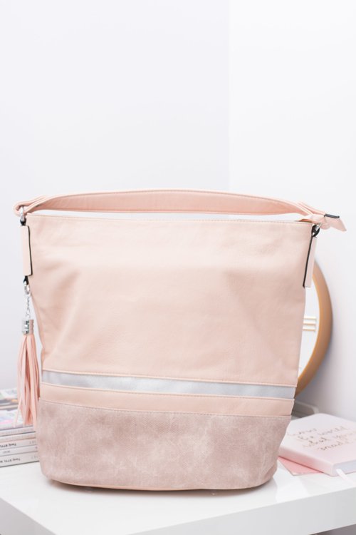 Large Bag Ladies Shopper Bag Powder Pink