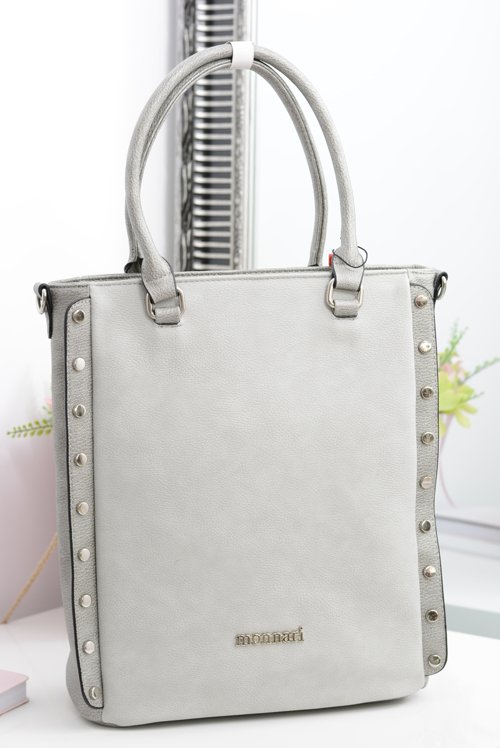 Monnari Grey Classic Bag With Rivets