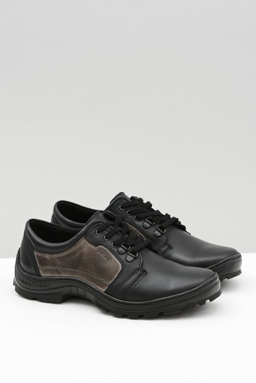 Pánské kožené klasické černé boty Favello