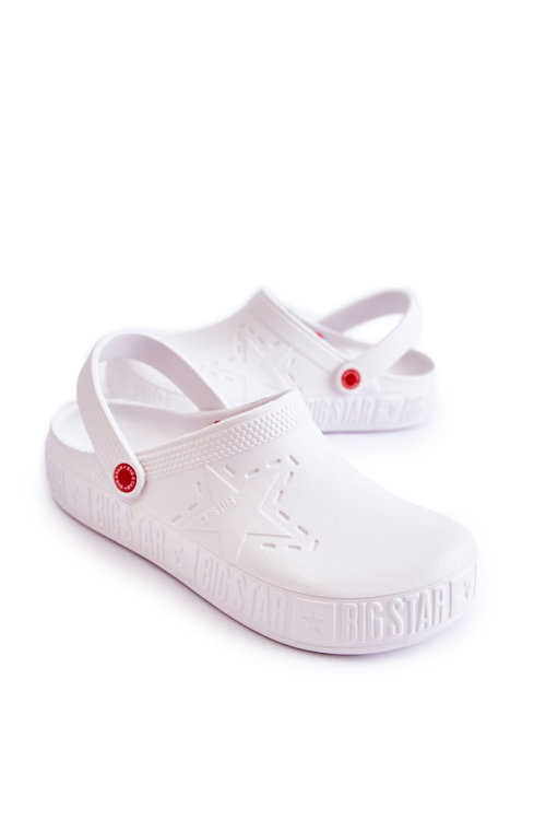 Pánské lehké pantofle Big Star II175003 Bílé