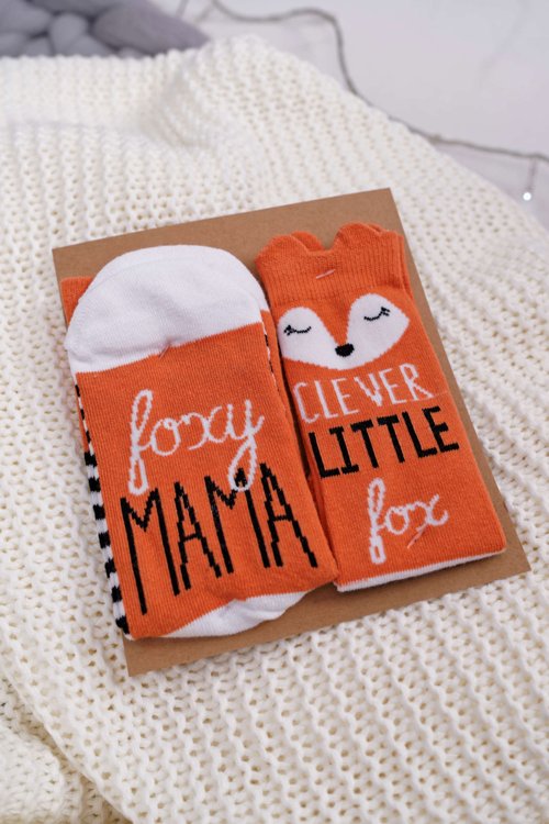 Sada Dámských a Dětských Ponožek Soxo Foxy Mama Clever Little Fox