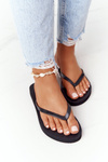 Ženské flip -flops veľká hviezda ff274a309 čierna