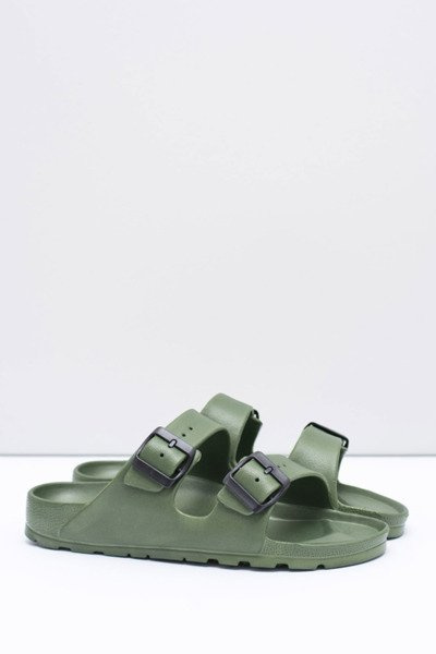 Pánské olivové zahradní lehké žabky