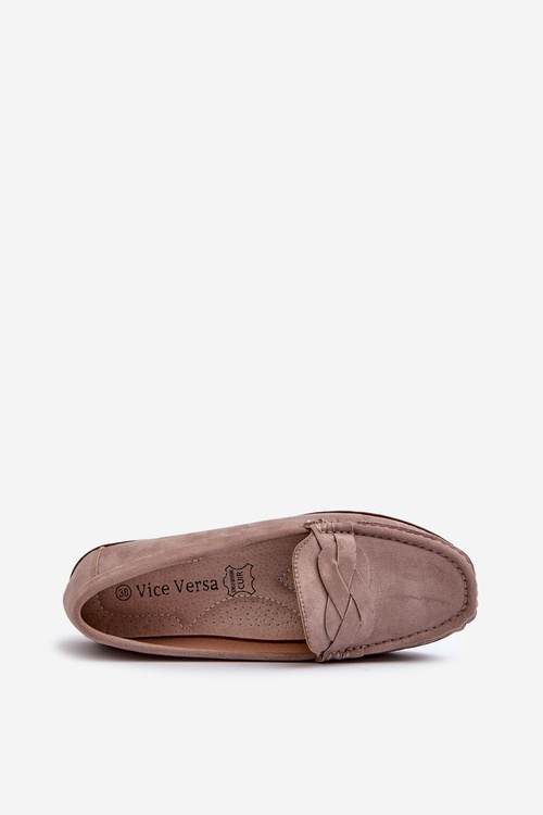 Dámske Mokasíny Z Ekokože Hnedé Nestalia