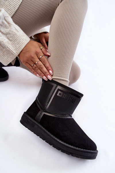 Dámske posuvné snehové topánky Veľká hviezda KK274614 Čierna