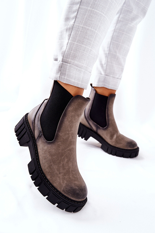 Boty Worker Sergio Leone TR761 šedé