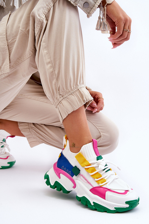 Dámské ponožkové tenisky Bílo-Zelená Keaton