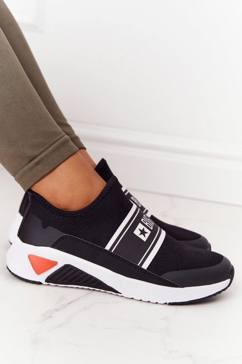 Športové topánky Slip-On Memory pena veľká hviezda HH274536 čierna