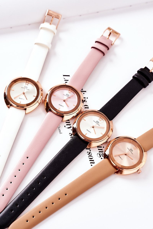 Sledujte kožený remienok Giorgio & Dario Pink