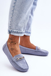 Dámske klasické semišové Corinell Blue Loafers
