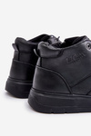 Kožené Zateplené Botky Sneakersy Pánské Lee Cooper Černé LCJ-24-33-2913