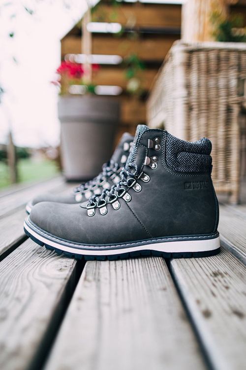 Pánske topánky Big Star Grey EE174405